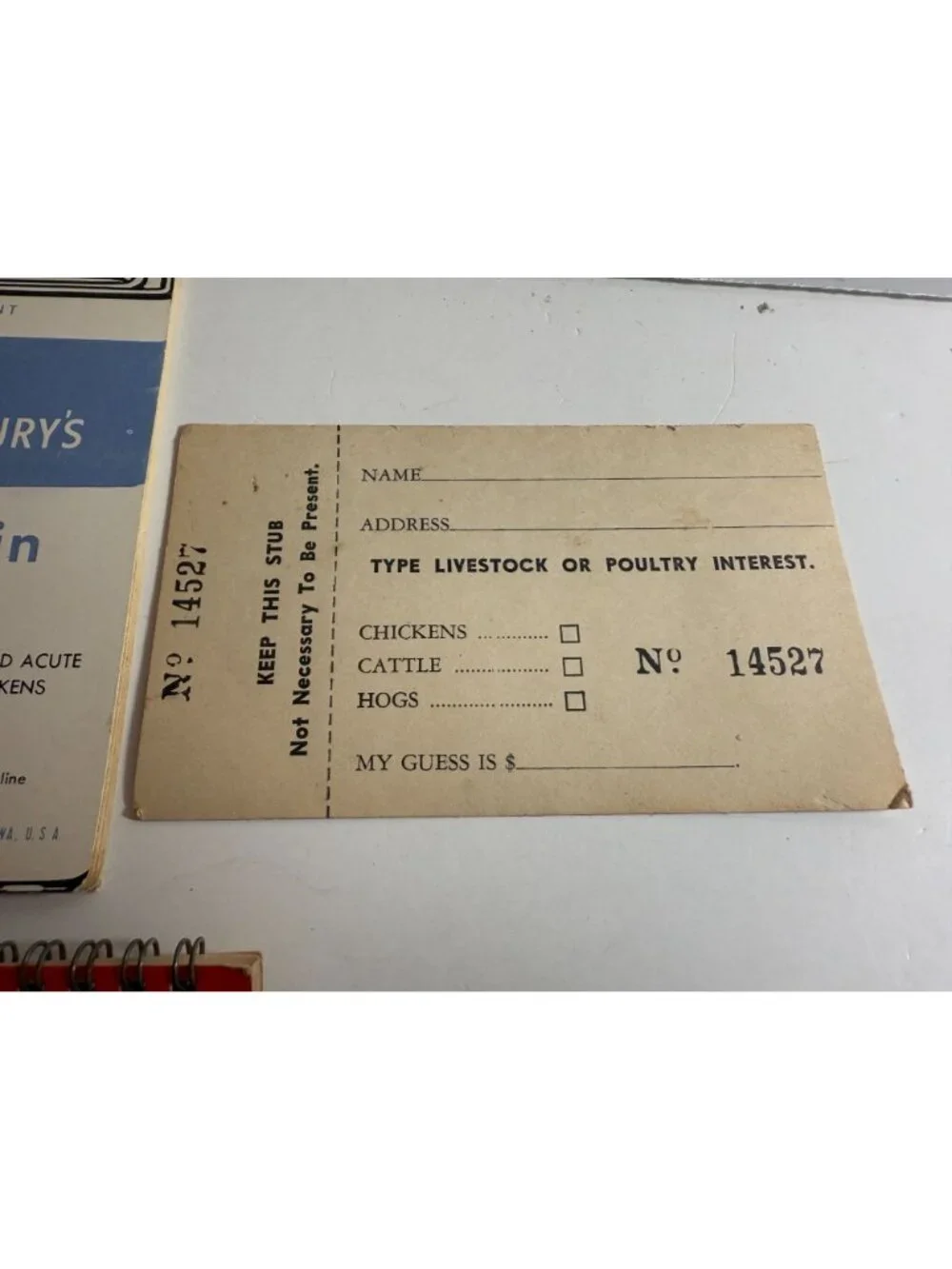Vintage Advertising Notepads VC Fertilizers Tex Hi Plant Food Farmer Lot READ